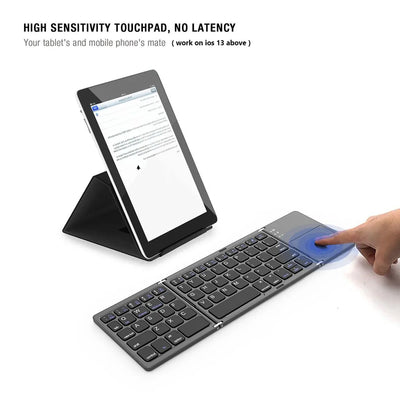 3 Mini Bluetooth Folding Keyboard with Touchpad