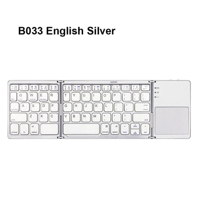 3 Mini Bluetooth Folding Keyboard with Touchpad