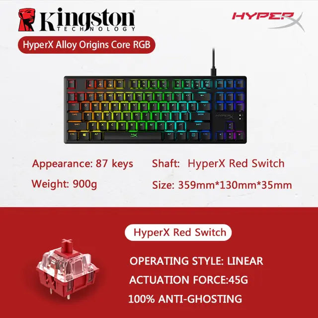 HyperX Alloy Origins Core Mechanical Gaming Keyboard